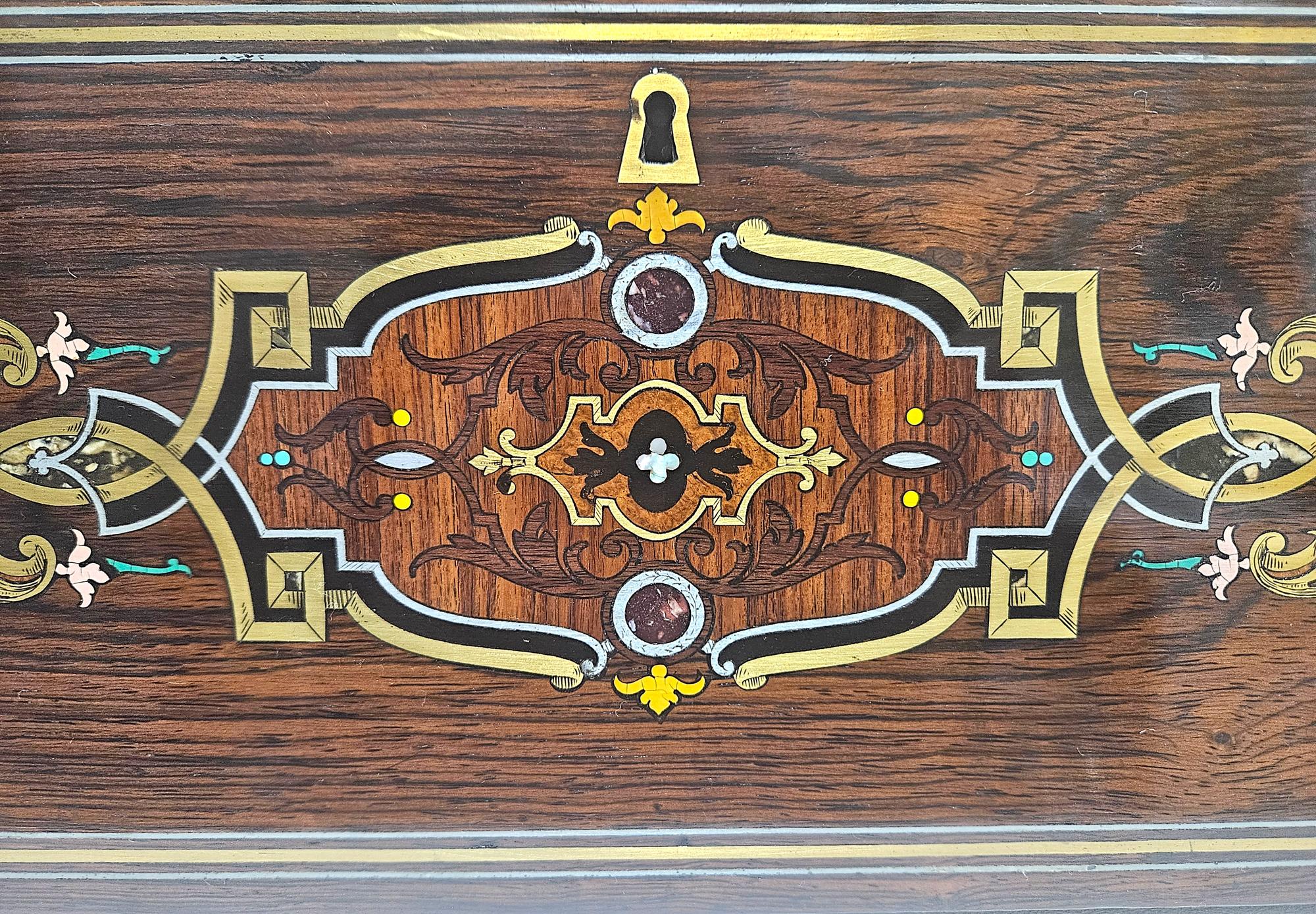 Gran Formato Cuatro Obertura Caja de música antigua de cilindro de Nicole Freres, c. 1865 en venta 9