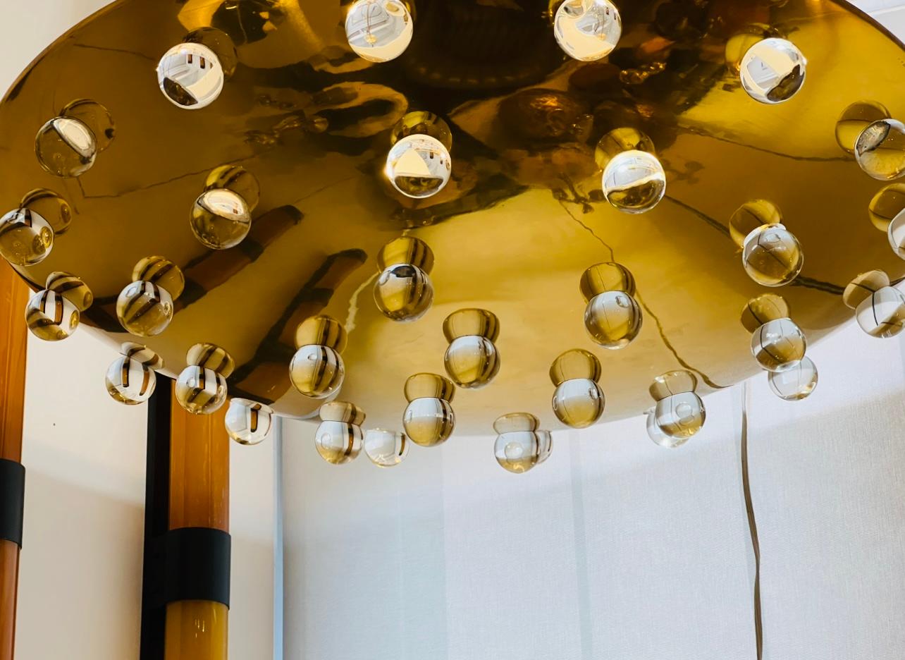 Gran Lámpara de Techo de Cristal Francesa de los Años 60, Mediados de Siglo en venta 3