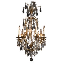 Grand French 19th Century Louis XV Bronze d’Ore and Crystal Chandelier