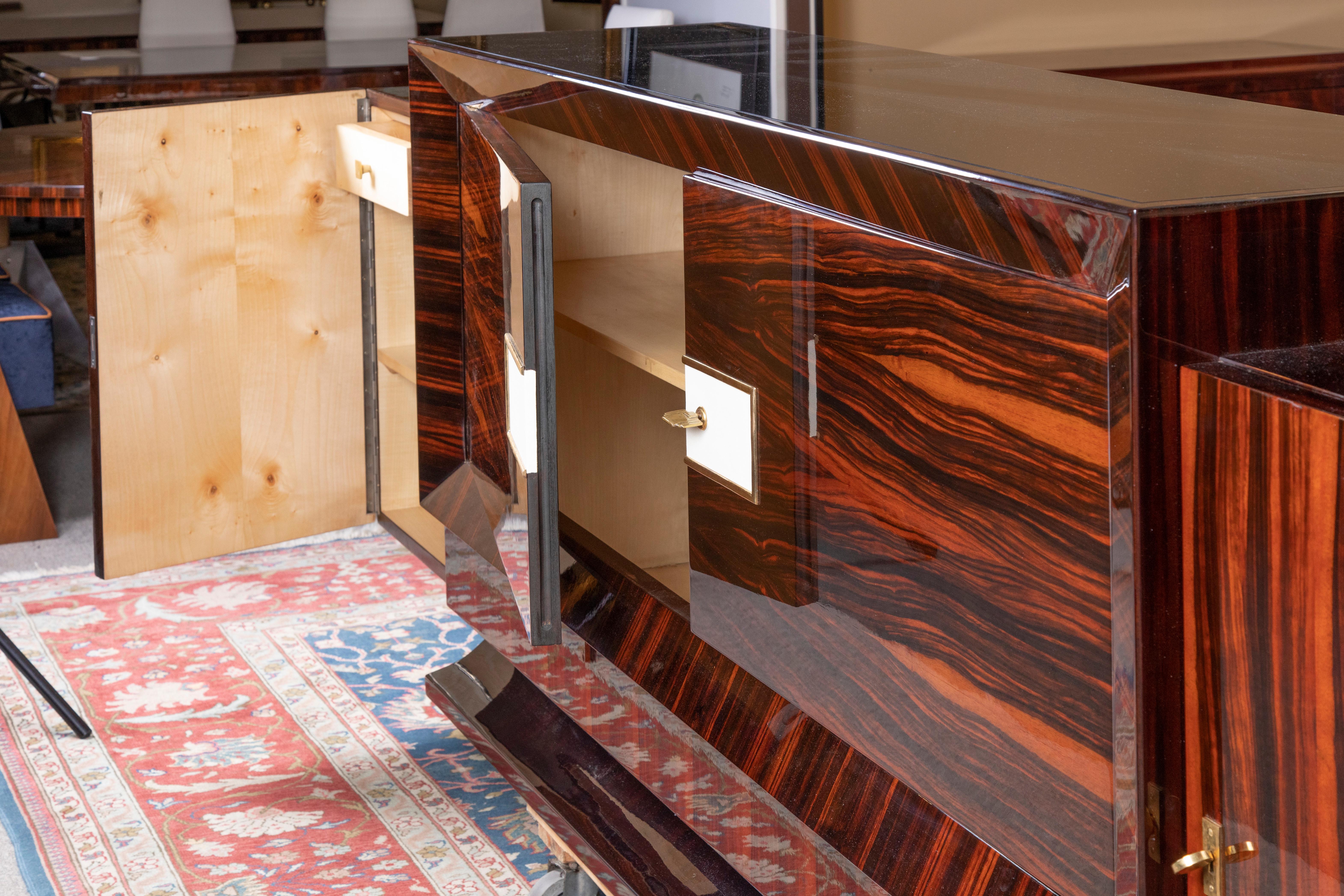 Macassar Grand French Art Deco Sideboard