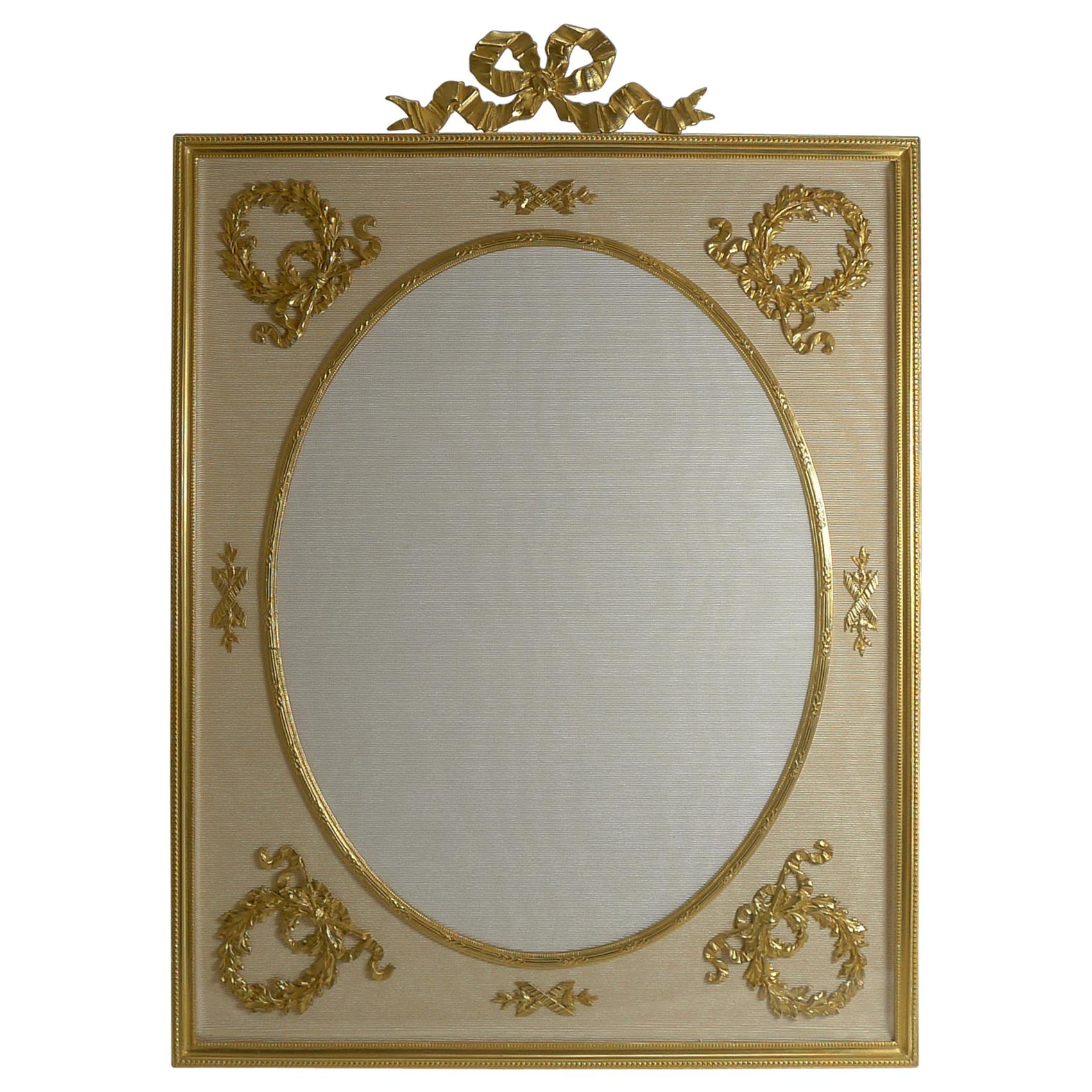 Grand French Gilded Bronze Photograph / Picture Frame, circa 1900 For Sale