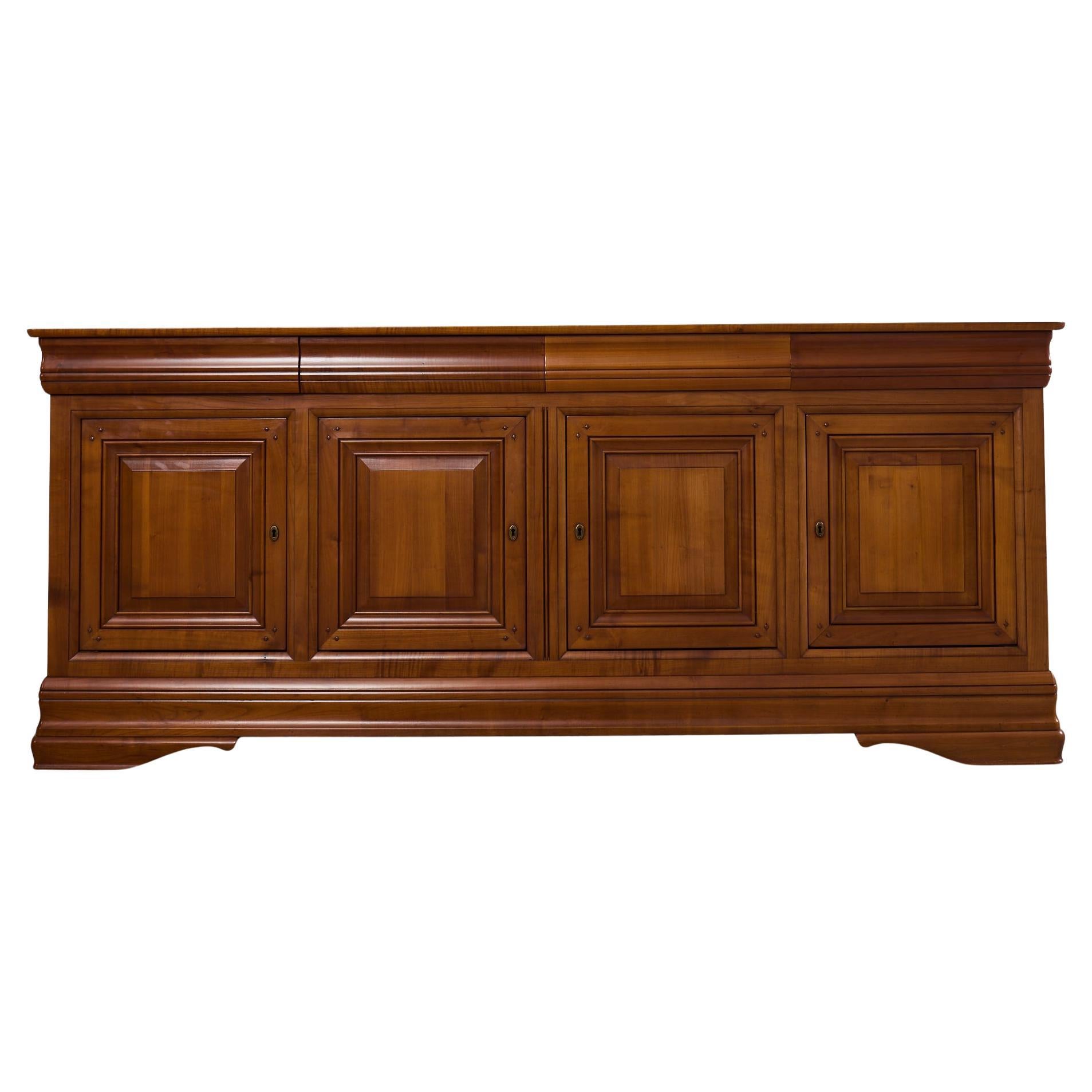 Enfilade française de style Louis Philippe en bois fruitier