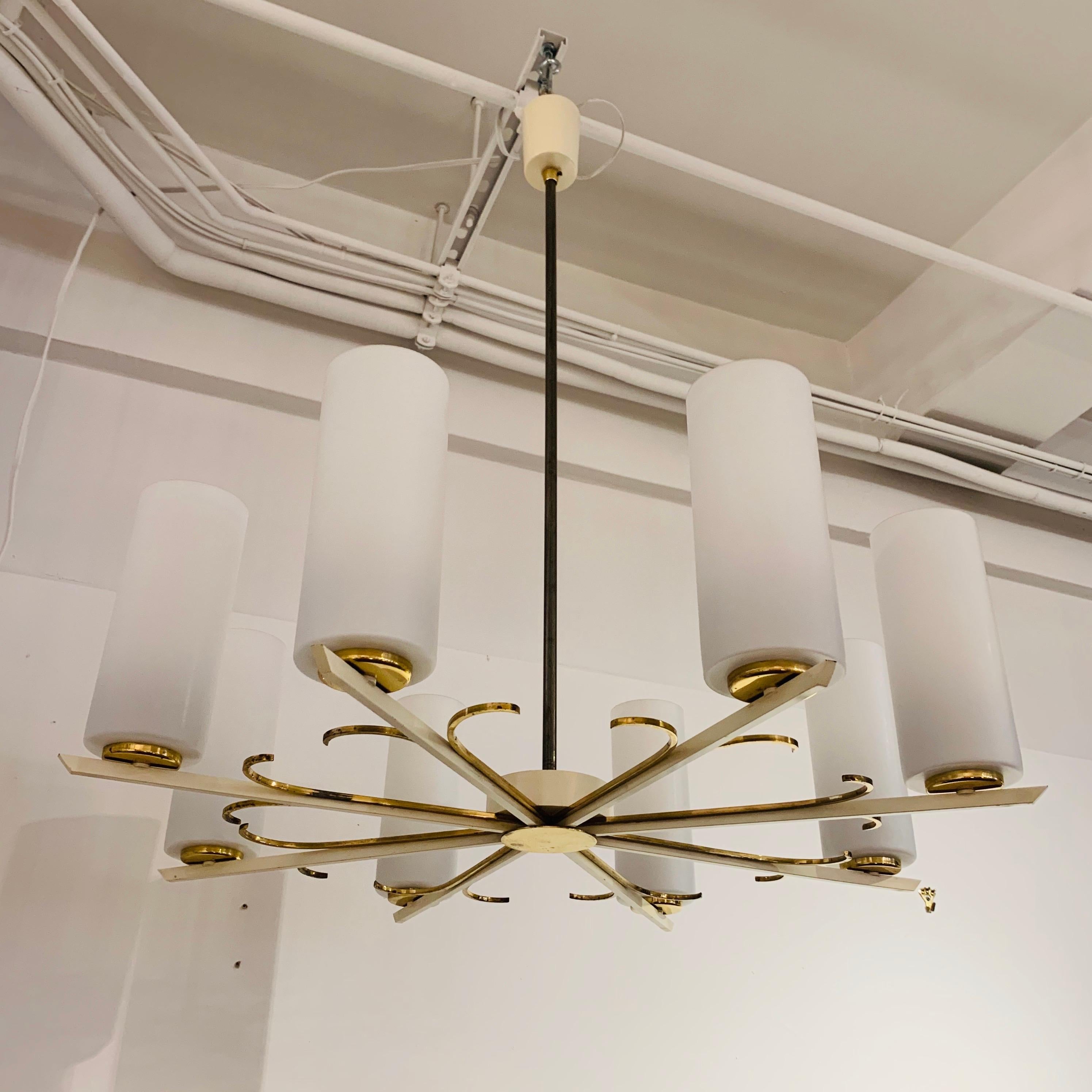 Mid-Century Modern Grand German 1950s Chandelier For Sale