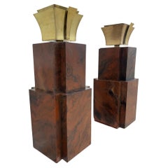 Lampade da terra in metallo