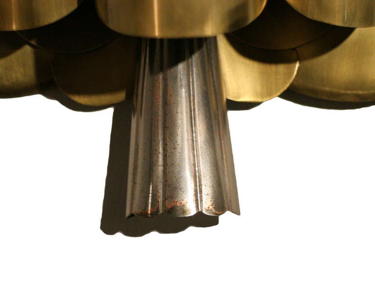 Brass Grand Hollywood Theater Leaf Sconce