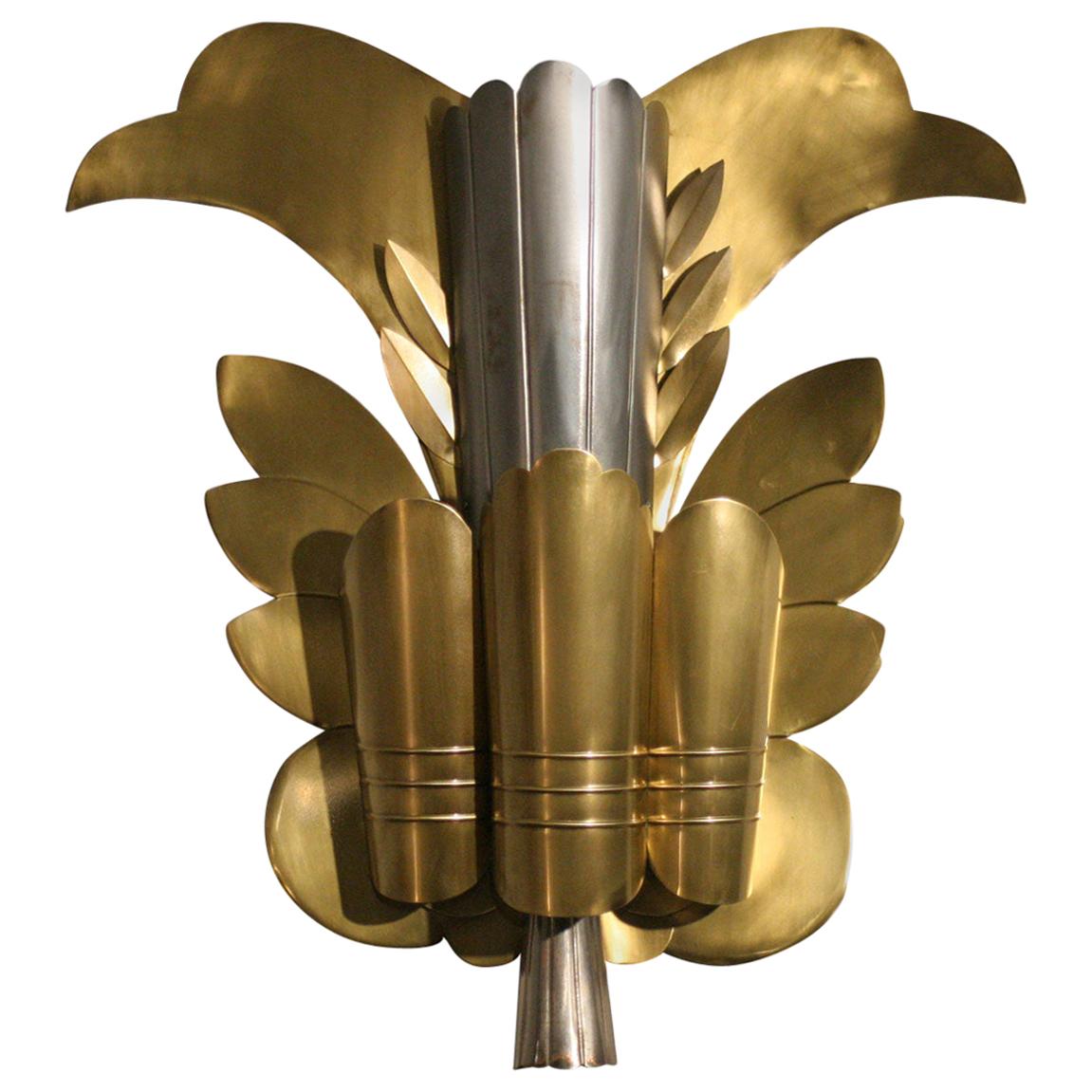 Grand Hollywood Theater Leaf Sconce
