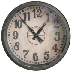 Grand Industrial Clock Four Foot Diameter