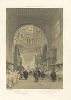 Grand Interior of Santo Spirito Hospital, Rome – Monumental View, 1867