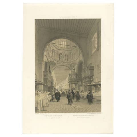 Grand Interior of Santo Spirito Hospital, Rome – Monumental View, 1867