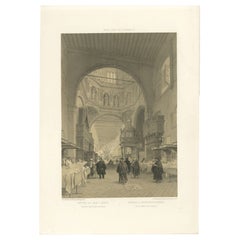 Gran Interior del Hospital Santo Spirito, Roma - Vista monumental, 1867