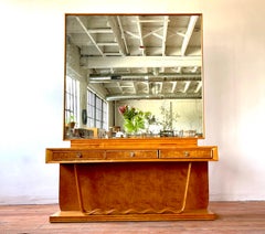 Grande console italiana a specchio