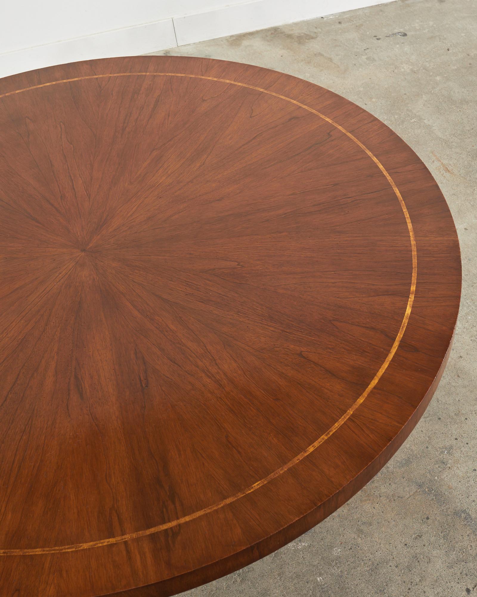 20th Century Grand Italian Neoclassical Style Round Tulip Dining or Center Table For Sale
