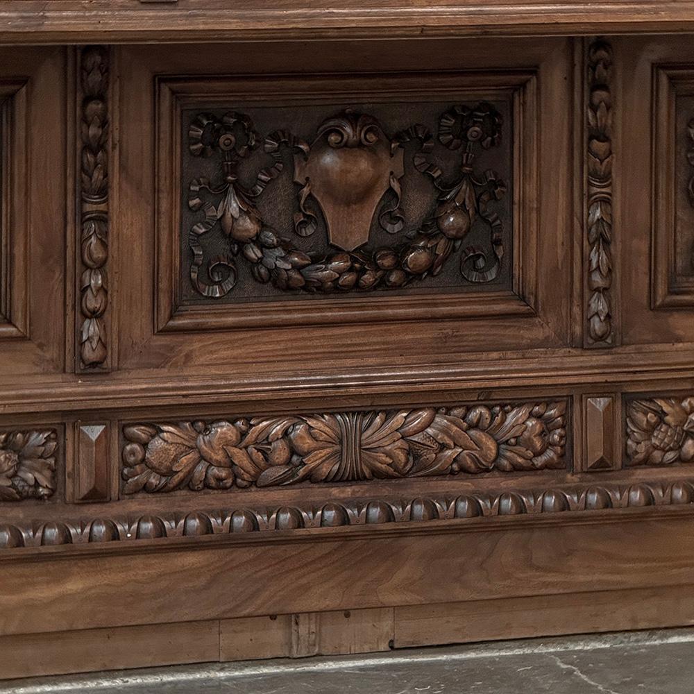 Grand Italian Renaissance Walnut Console ~ Sideboard For Sale 6