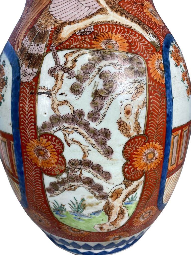 Grand Japanese Imari Vase, Late 19th Century For Sale 8