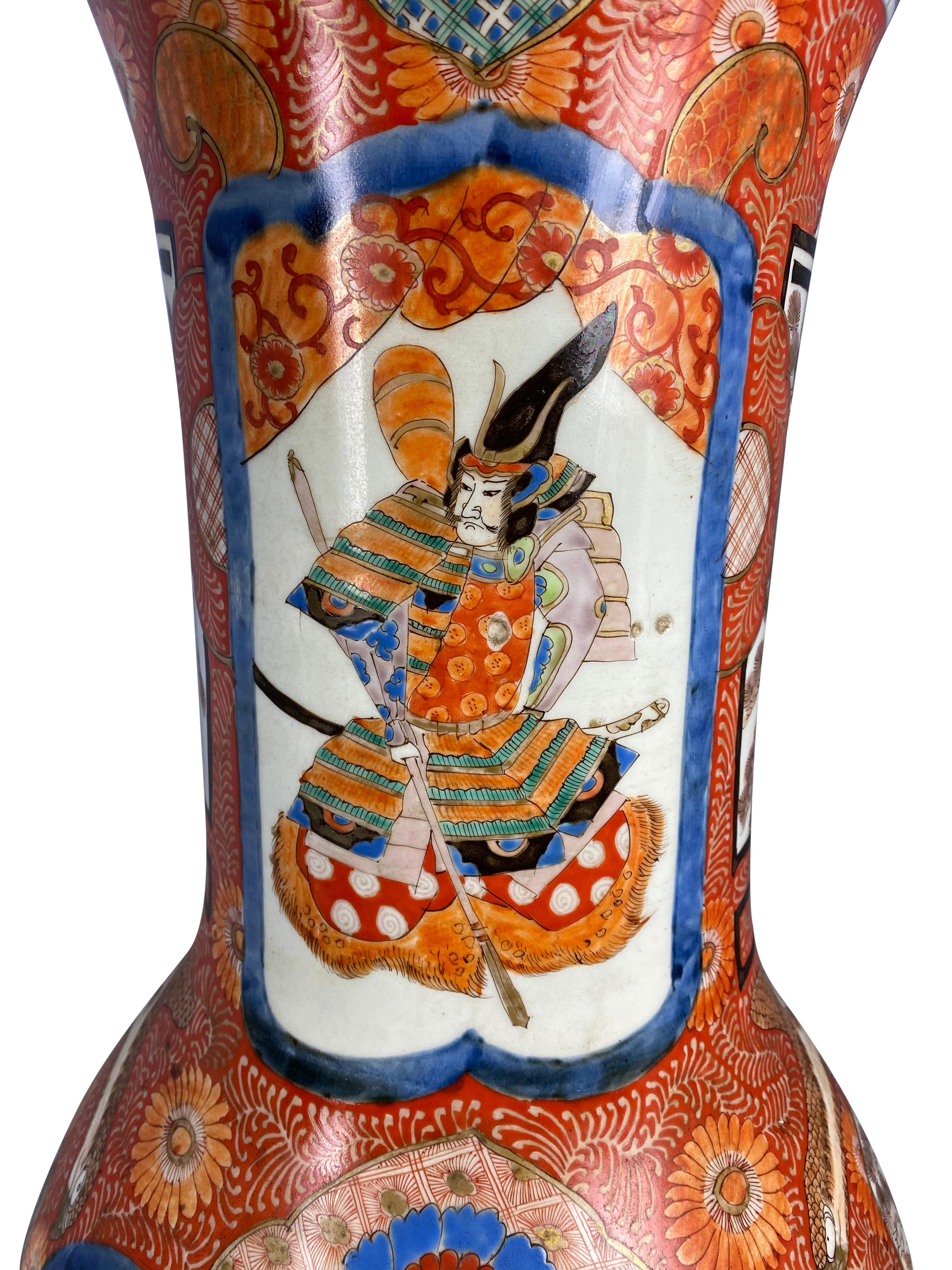 Anglo-Japanese Grand Japanese Imari Vase, Late 19th Century For Sale