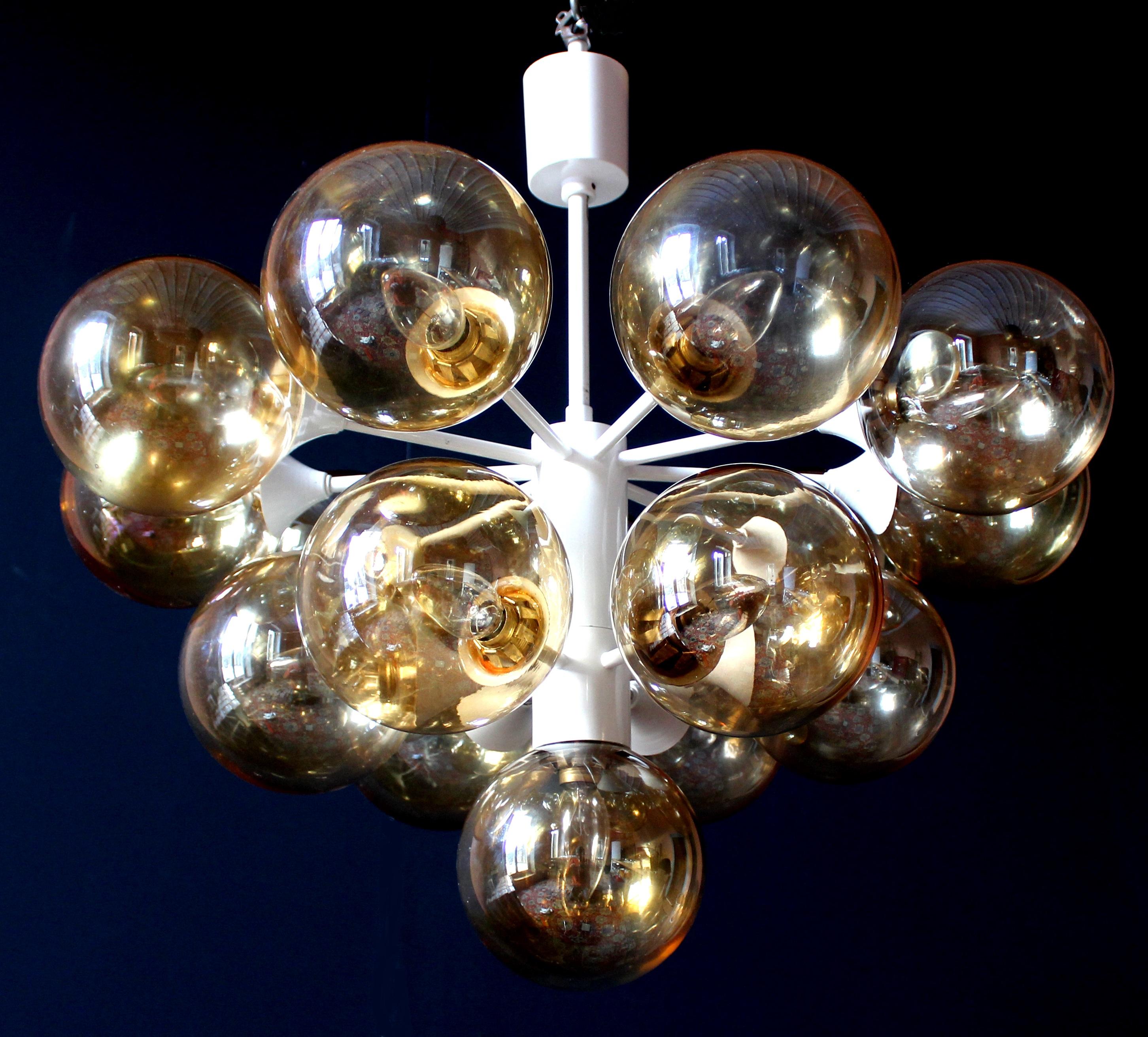 Grand Kaiser Sputnik Organic Chandelier, Germany, 1970s In Good Condition For Sale In Berlin, BE