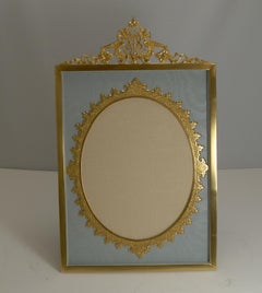 Grand Large Antique French Gilded Bronze Photograph Frame, circa 1900
