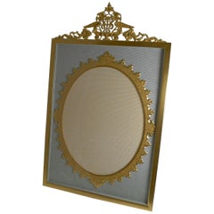 Grand Large Antique French Gilded Bronze Photograph Frame, circa 1900