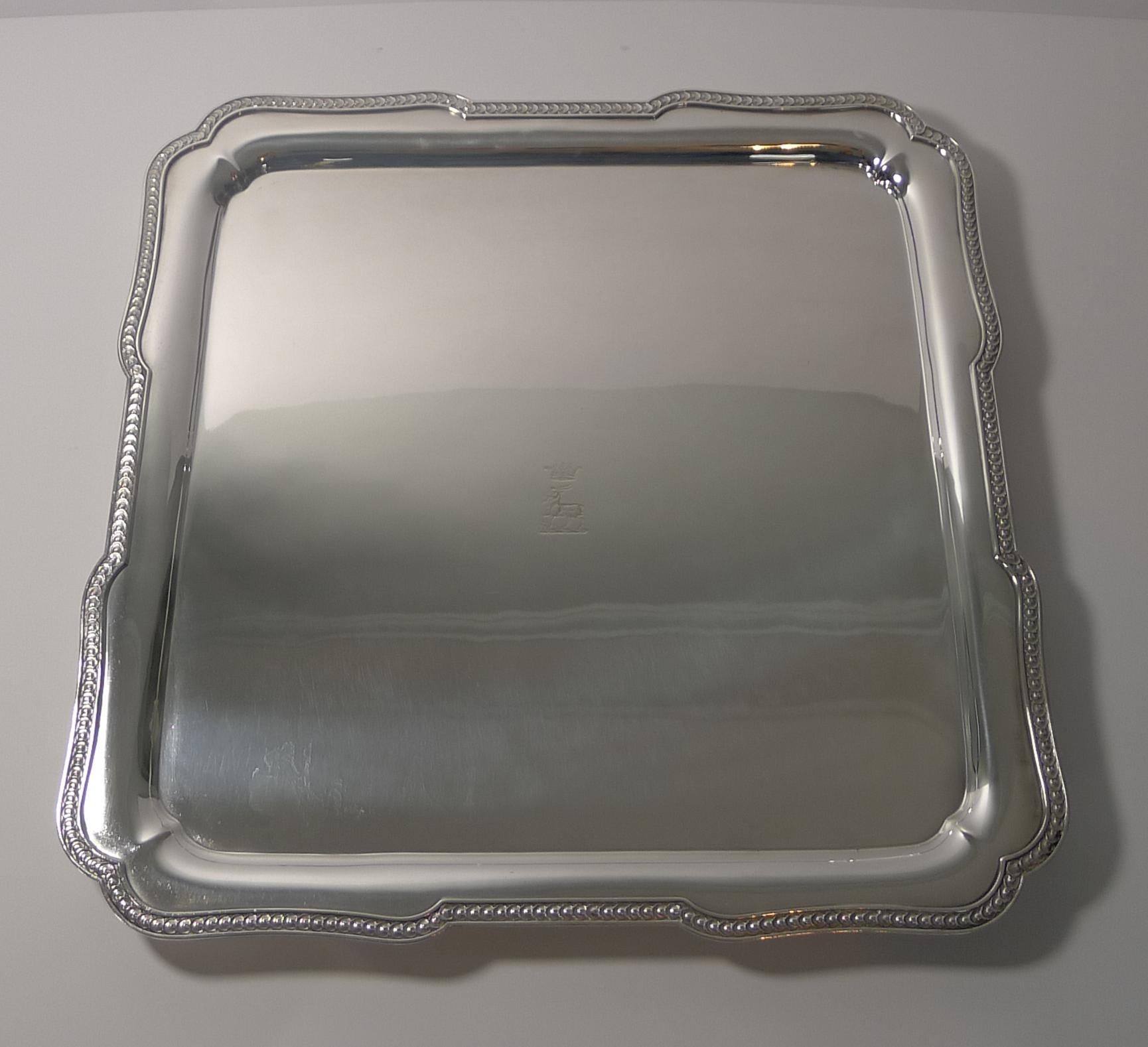 Grand Large Elkington Cocktail Tray / Salver, Reg., 1914 3