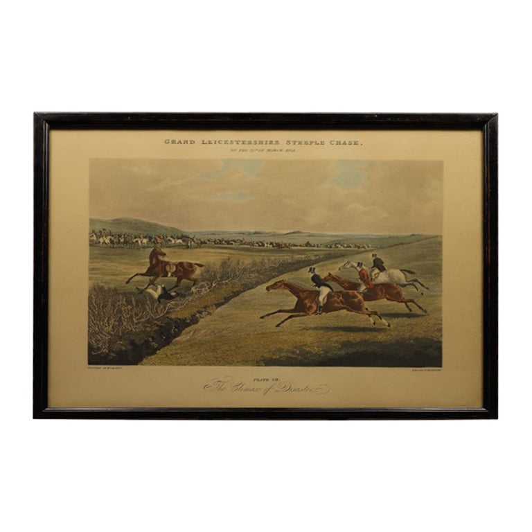 Grand Leicestershire Steeple Chase: "The Climax of Disaster" von Alken 
Bentley