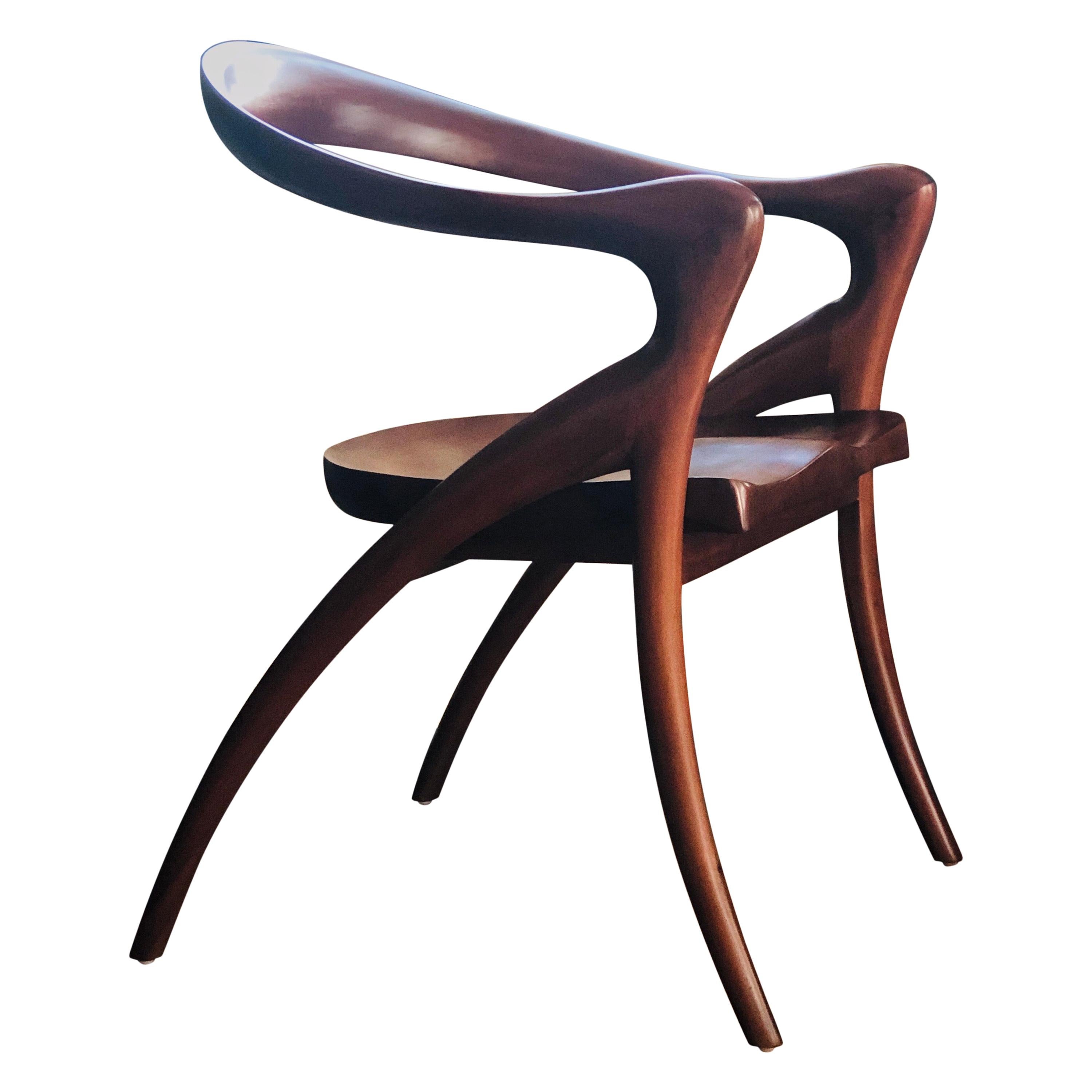 Fauteuils Grand Light en acajou Modèle Ode À La Femme par Olivier De Schrijver