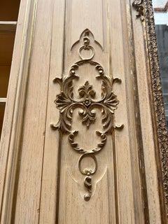 Libreria Boiserie in stile Luigi XV con specchio, Francia, XX secolo