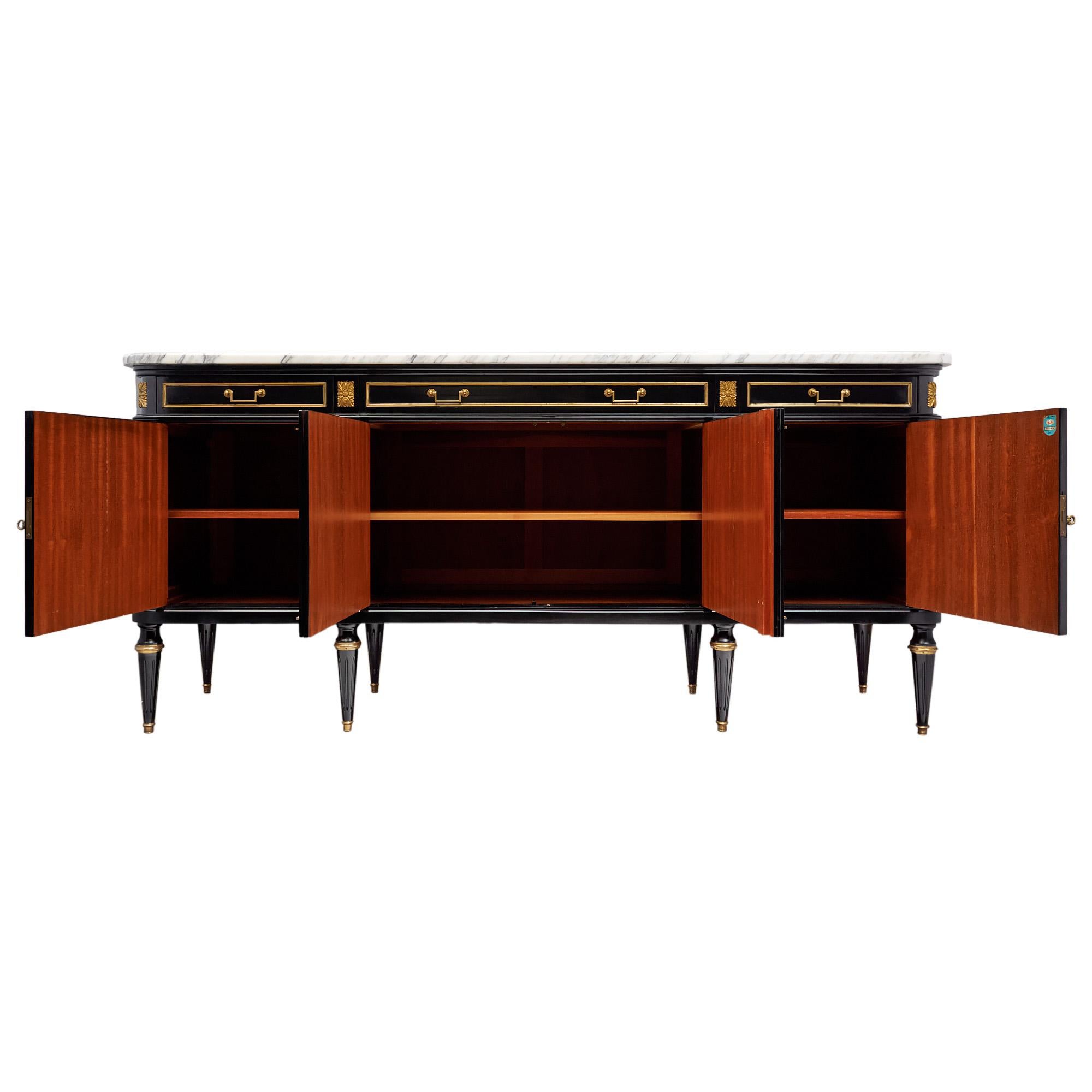 Grand Louis XVI Ebonized Buffet For Sale 1