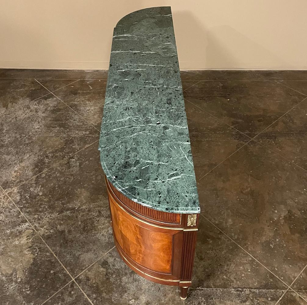 Grand Louis XVI Mahagoni Marmorplatte Buffet ~ Credenza 6