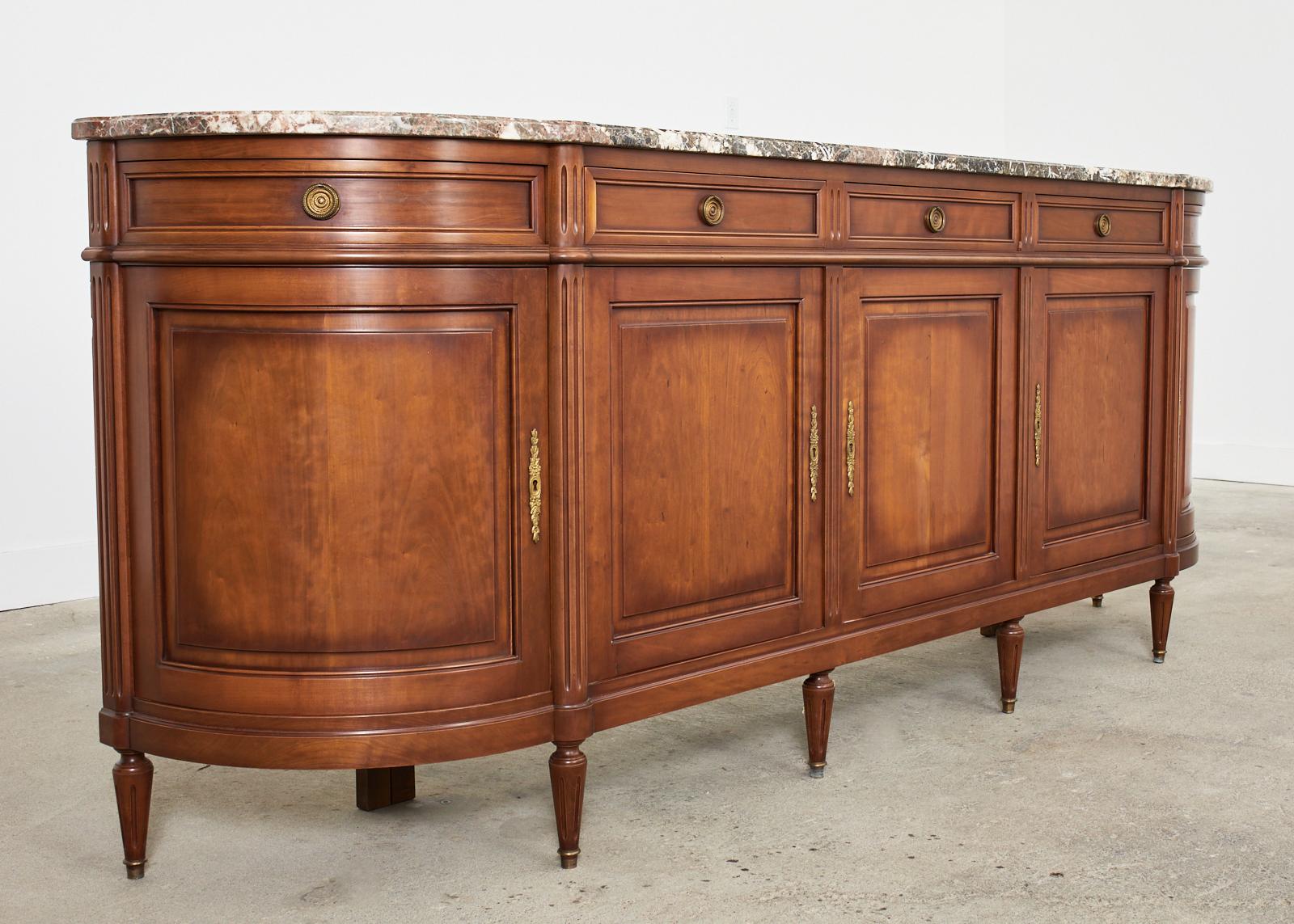 buffet table with marble top