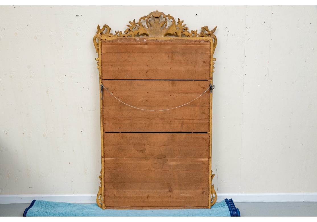 Grand Louis XVI Style Segmented Giltwood Mirror For Sale 7