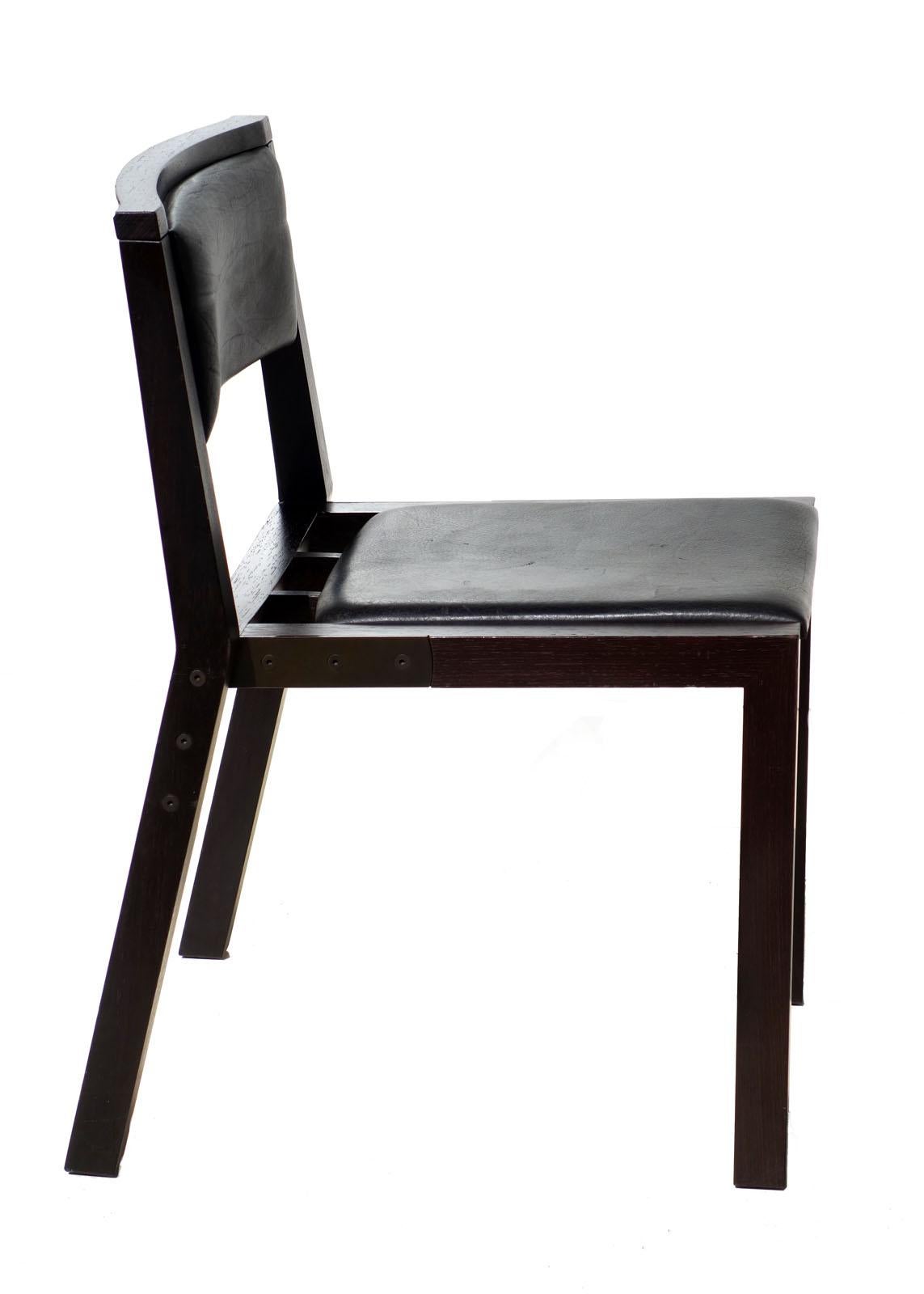 Modern Grand Louvre Side Chair by Jean-Michel Wilmotte for Tecno, Set of 8 For Sale