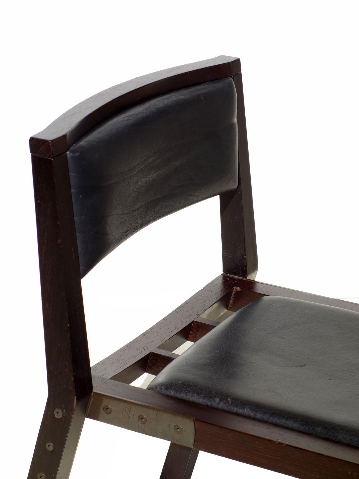 Late 20th Century Grand Louvre Side Chair by Jean-Michel Wilmotte for Tecno, Set of 8 For Sale