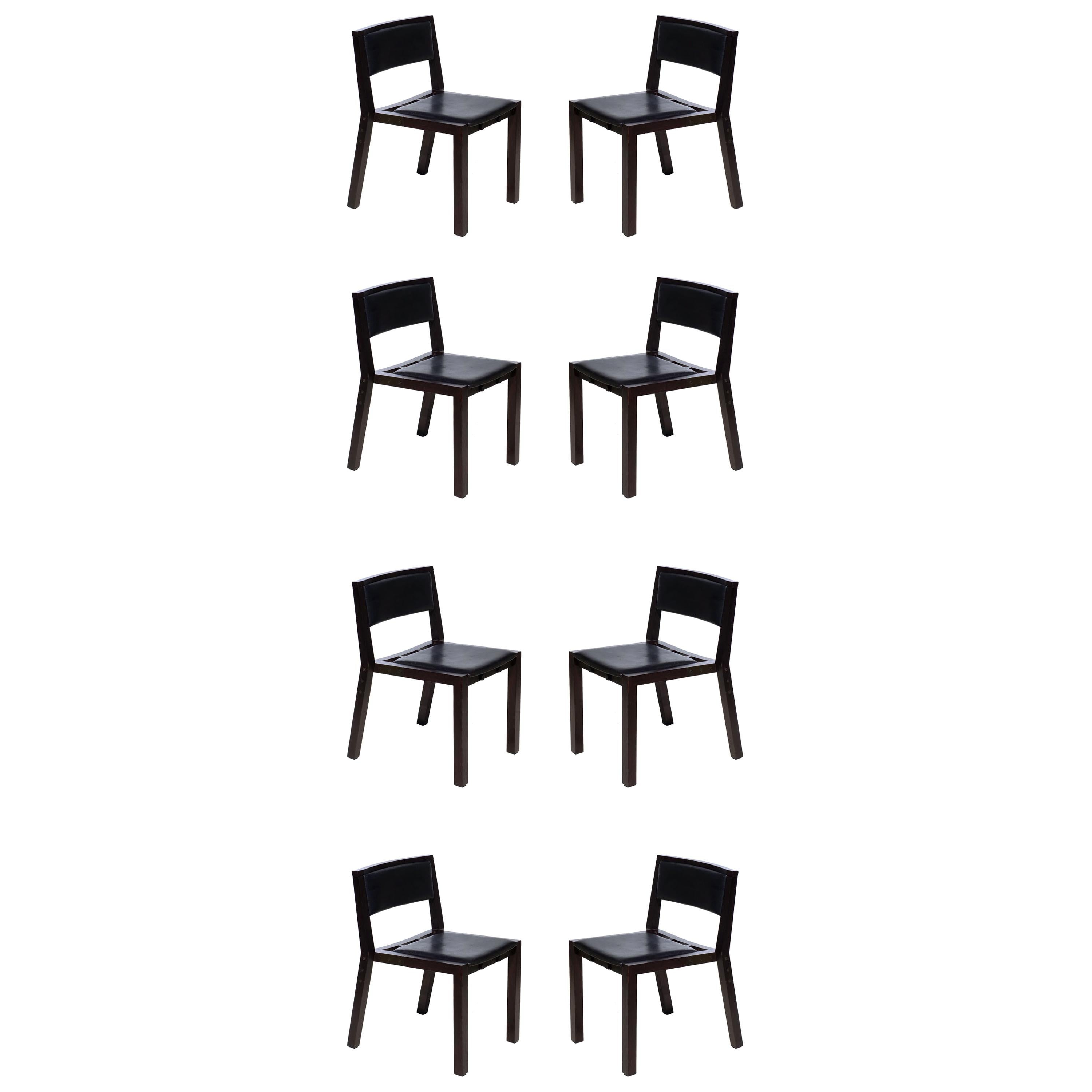 Grand Louvre Side Chair by Jean-Michel Wilmotte for Tecno, Set of 8