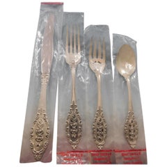 Grand Majesty by Oneida Sterling Silver Flatware Set for 6 Service 24 Pcs New