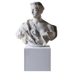 Grand Marble Bust of Omphale with Hercules' Lion Skin – Amsterdam, c. 1740