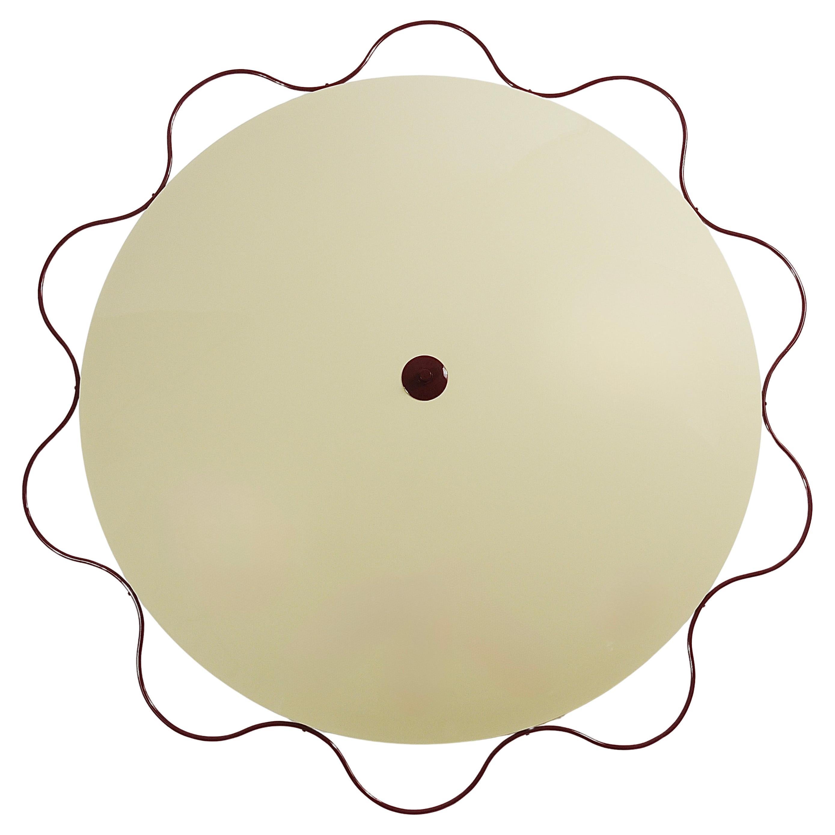Lámpara de techo empotrable Grand Mid-Century Flush Mount Uplight de Filmcasino Vienna, años 50