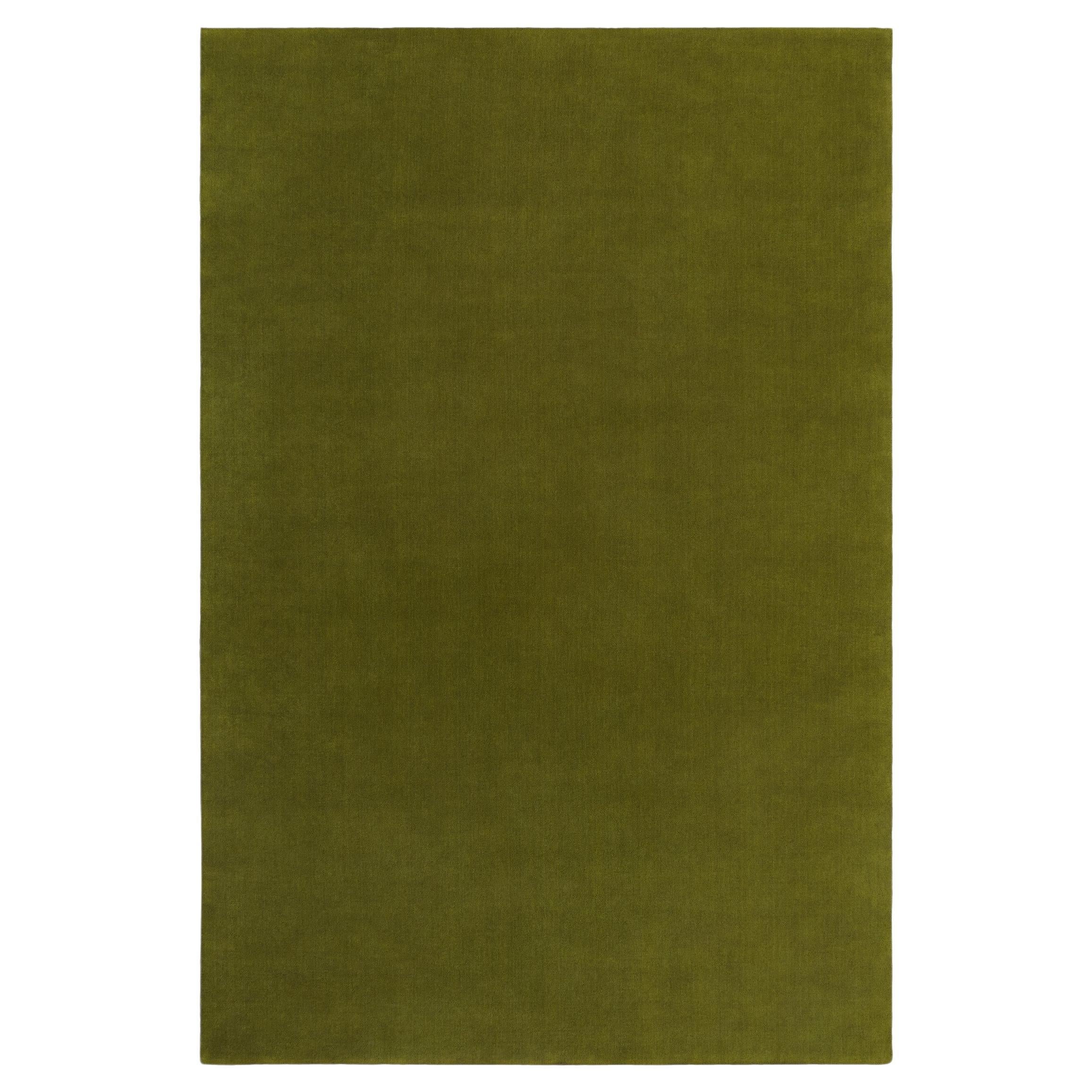 Grand Milano Green, Wool Cut Pile Rug