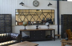 Grand miroir industriel 1960's
