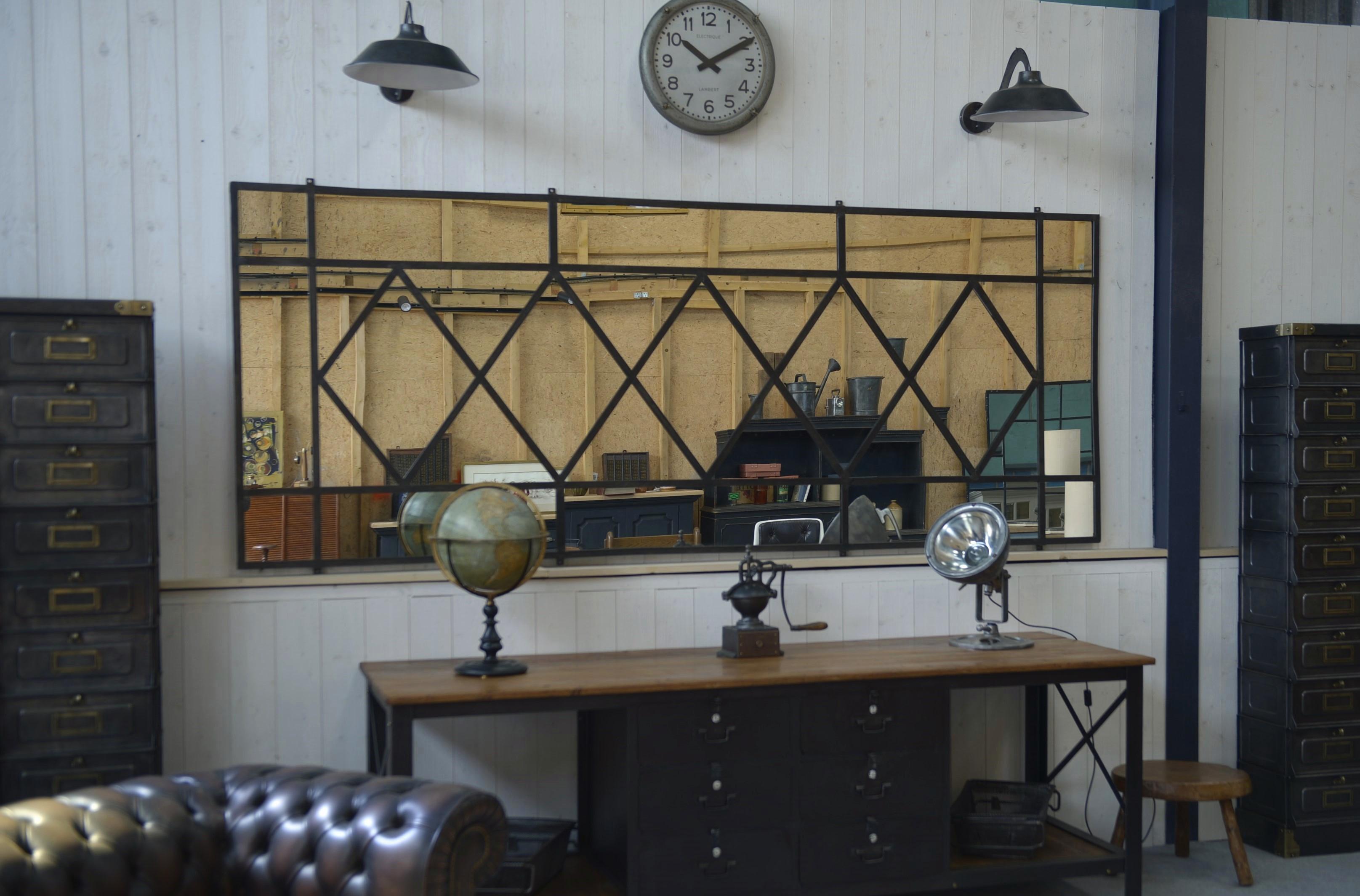 Grand miroir industriel 1960 in vendita 4