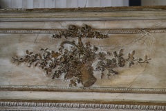 Grand miroir Napoléon III patiné XIXème