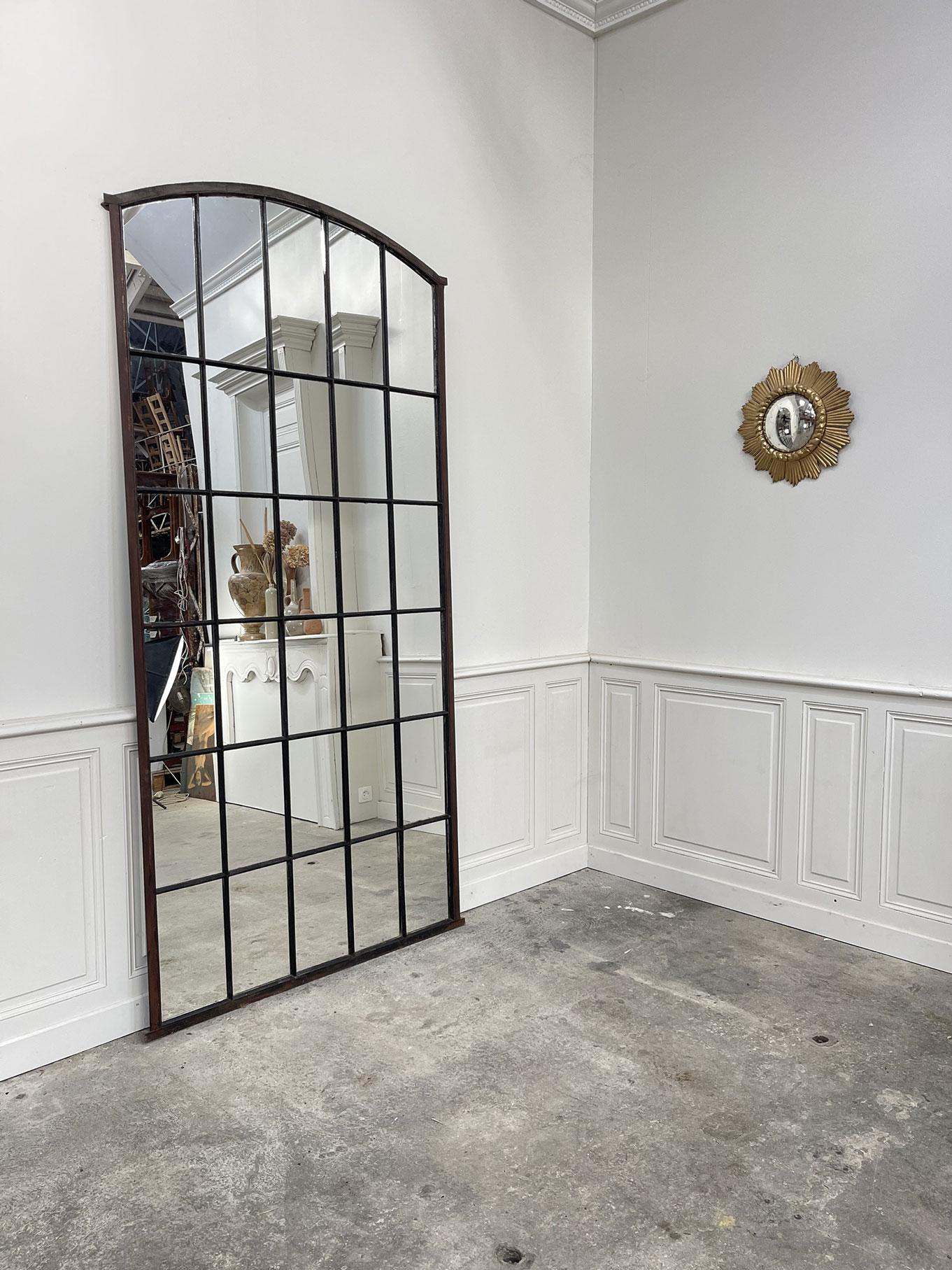 Art Deco Grand miroir verrière 1930 For Sale