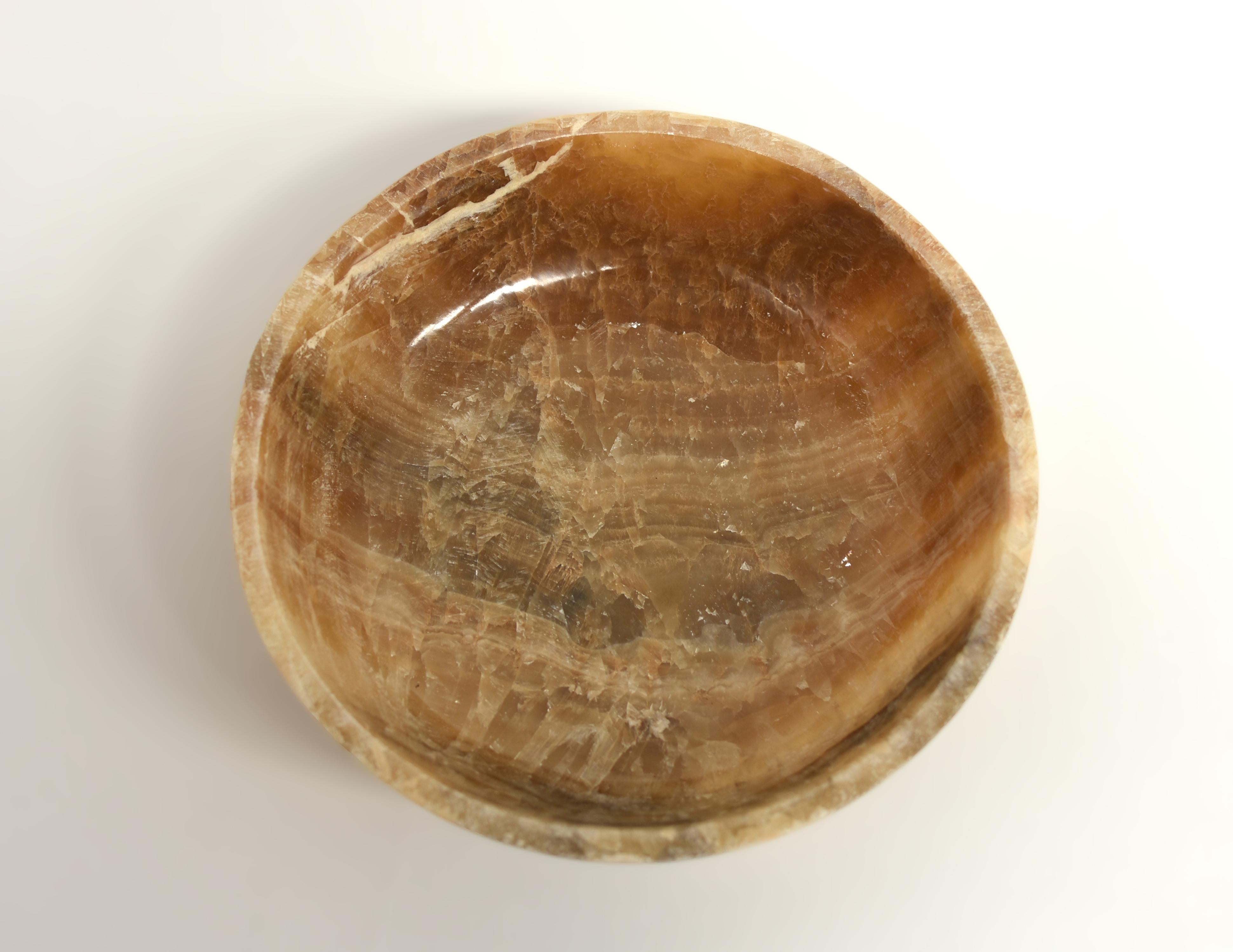 Grand bol en onyx naturel de 9,45
