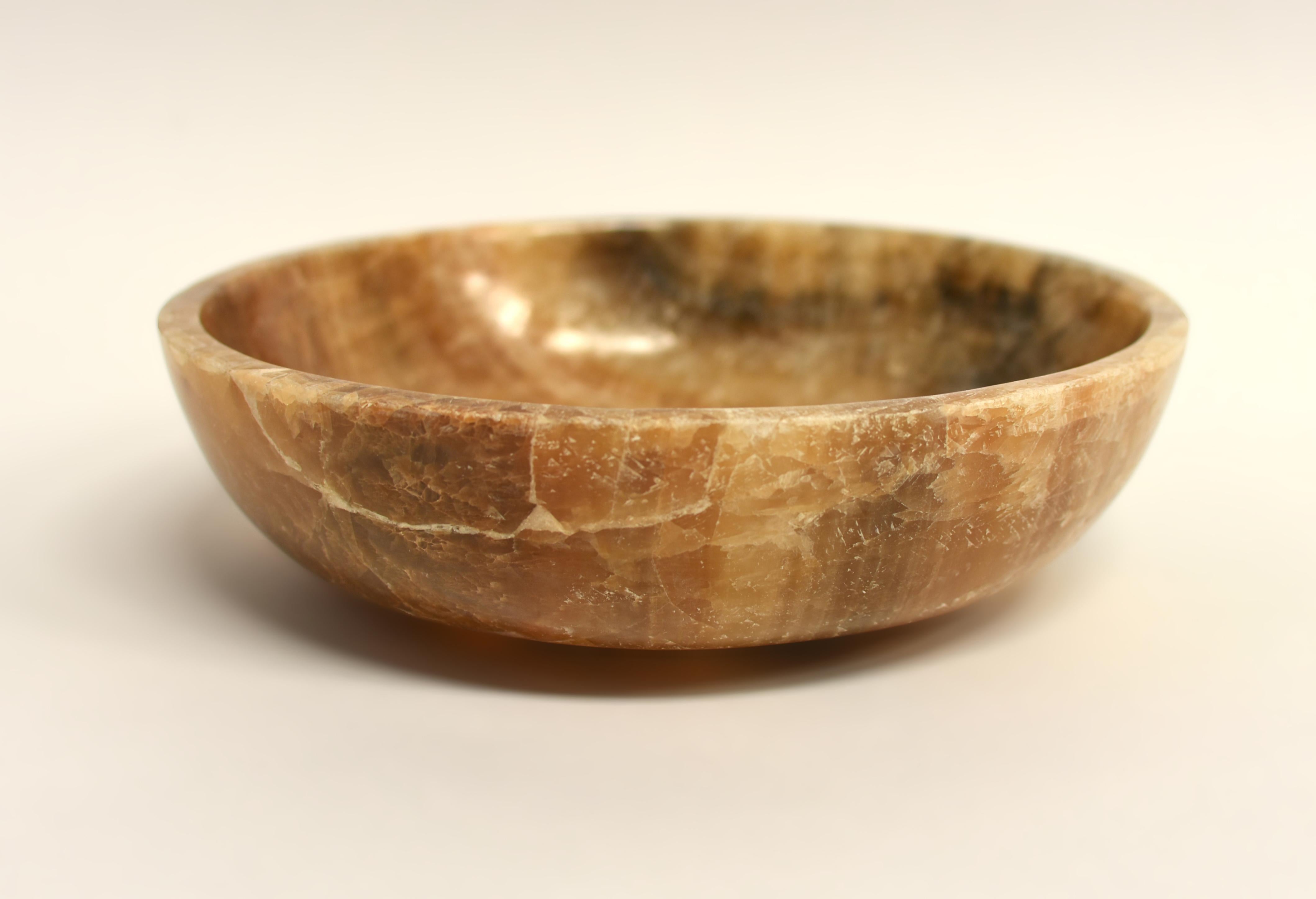 Grand bol en onyx naturel de 9,45