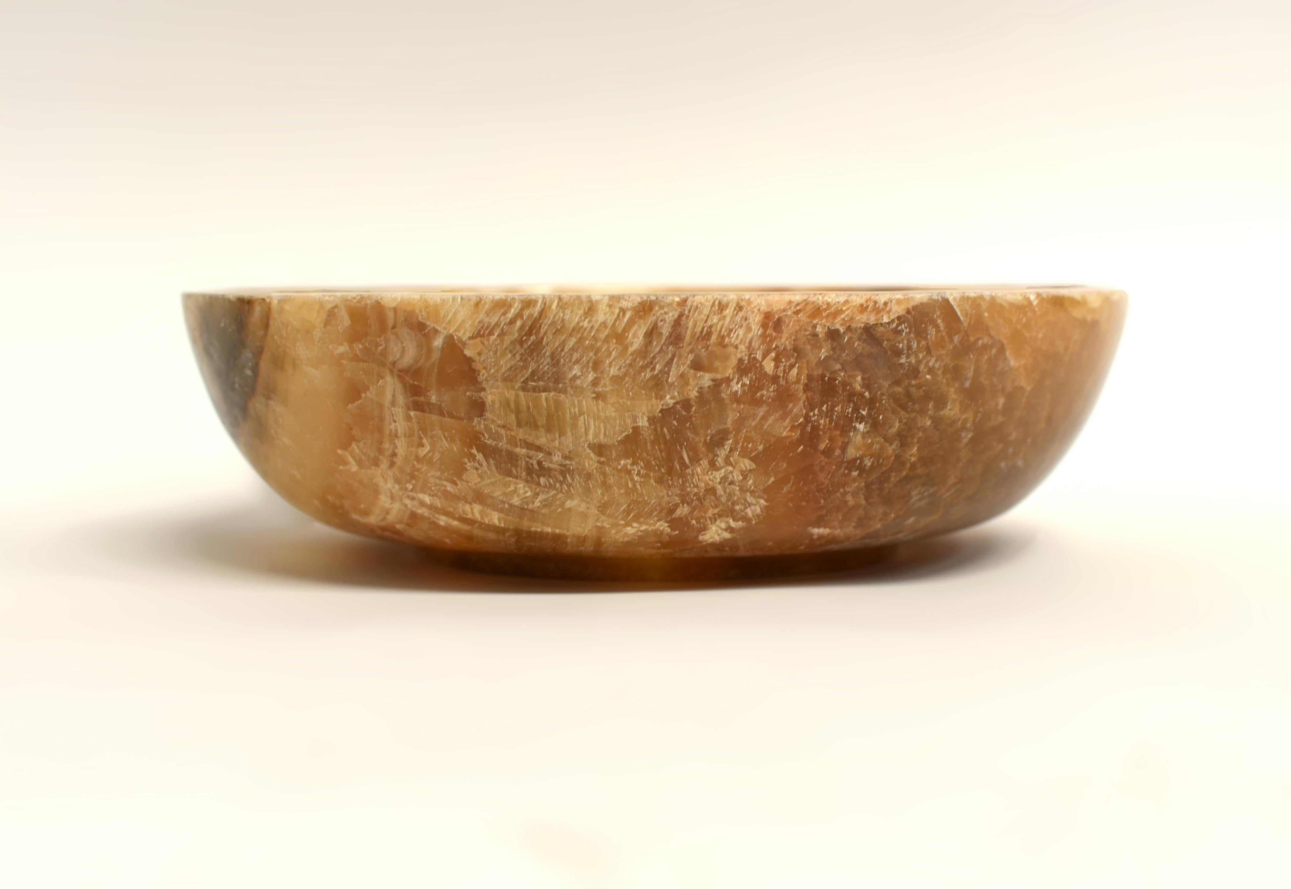 Grand bol en onyx naturel de 9,45
