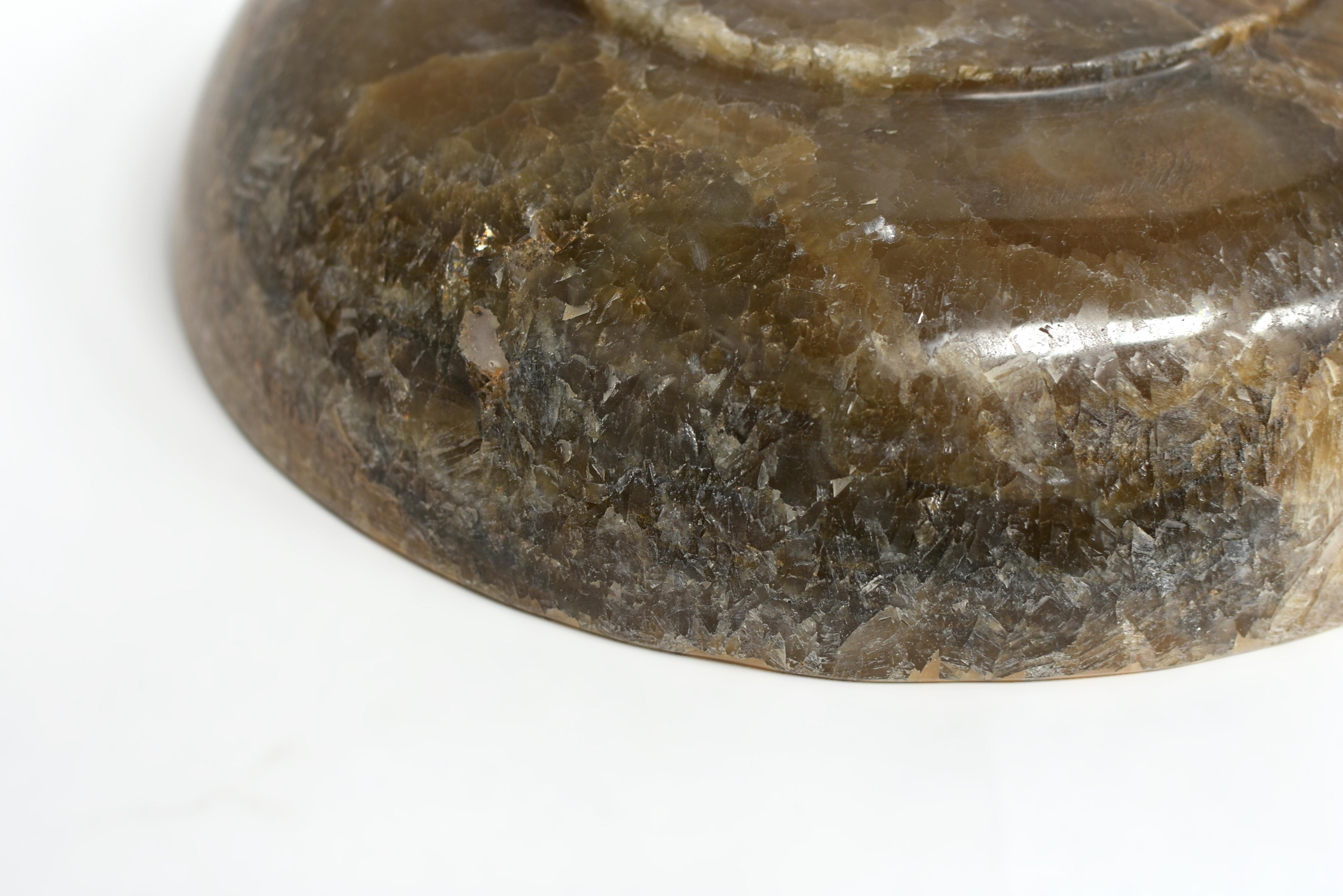 Gran Cuenco de Ónice Natural Caramelo 12