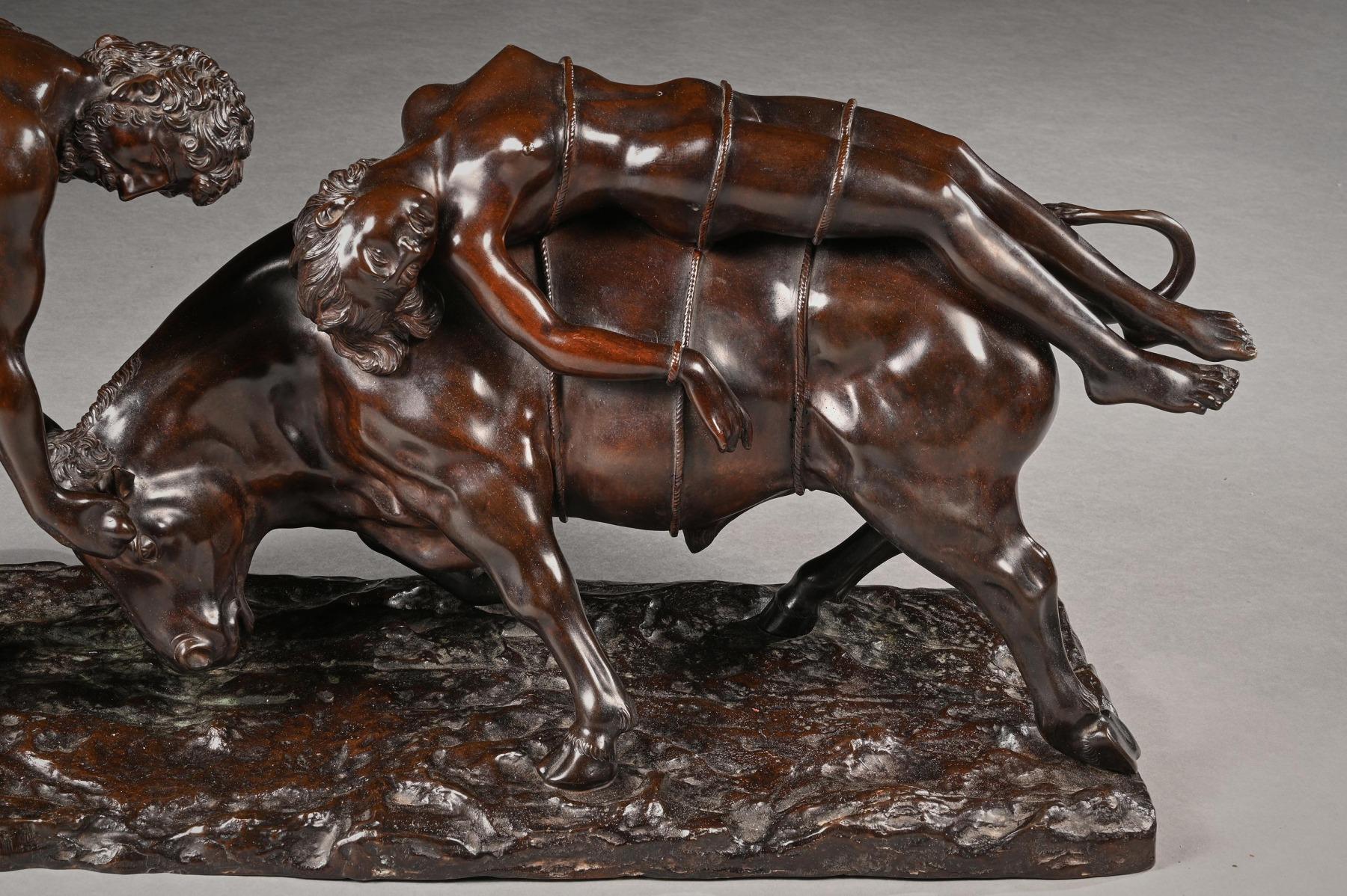 Grande bronzo napoletano raffigurante il rapimento di Europa di Vincenzo Cinque 7