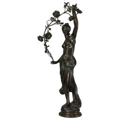 Used 'Grand Nu Aux Feuillages', a Fine Patinated Bronzed Figural Group, circa 1900