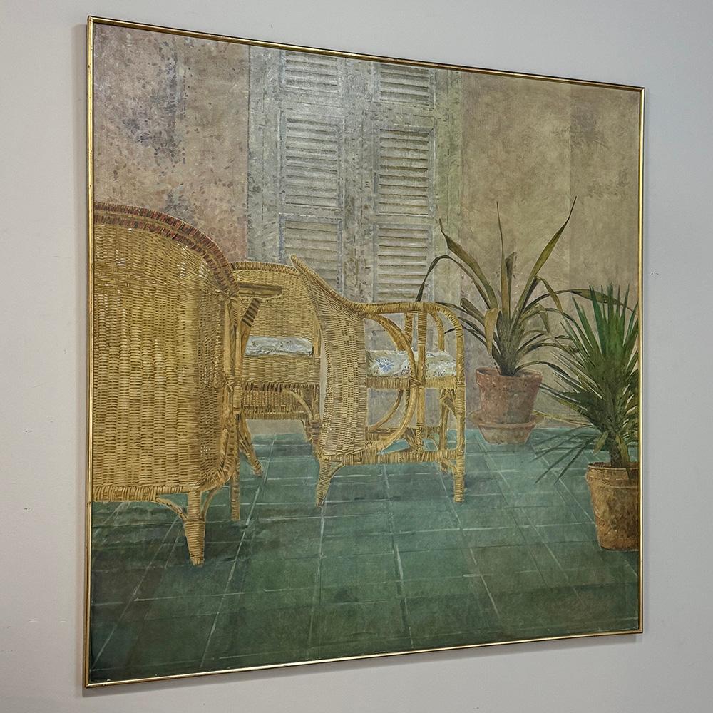 Großes Ölgemälde auf Leinwand von Jaap Schlee (1946-2014) ca. 1980 (Moderne der Mitte des Jahrhunderts) im Angebot