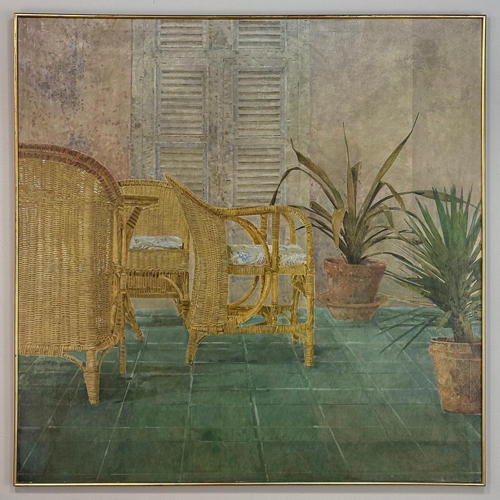 Großes Ölgemälde auf Leinwand von Jaap Schlee (1946-2014) ca. 1980 (Niederländisch) im Angebot