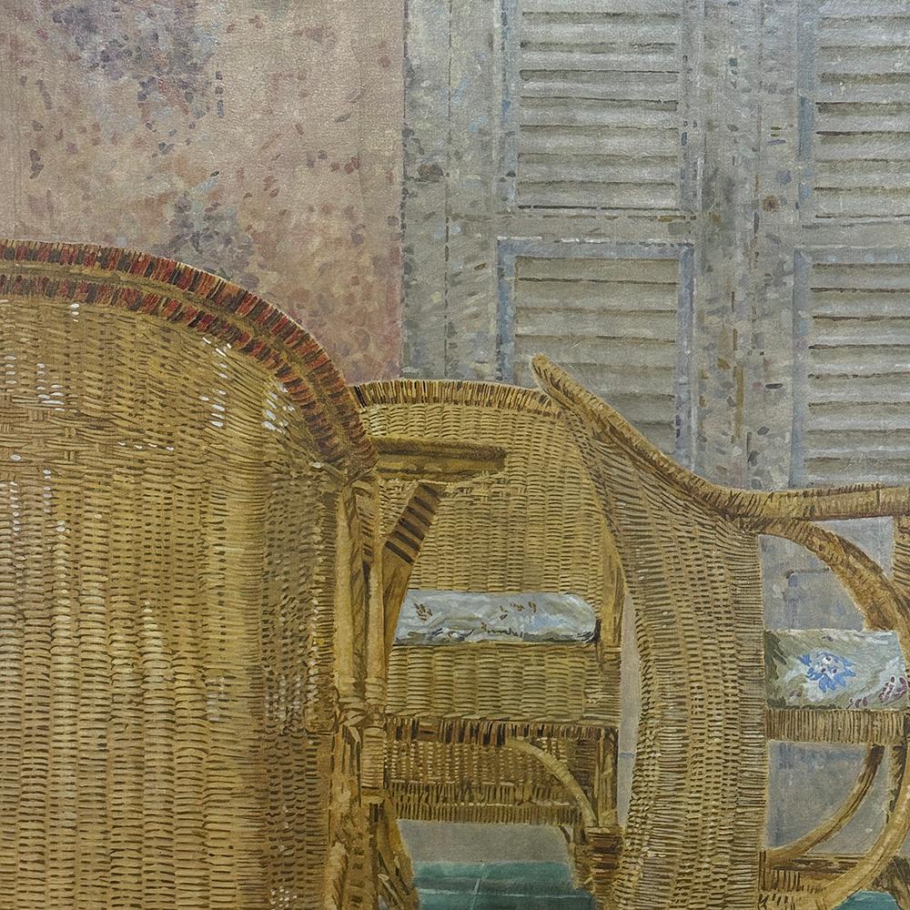 Großes Ölgemälde auf Leinwand von Jaap Schlee (1946-2014) ca. 1980 im Angebot 2